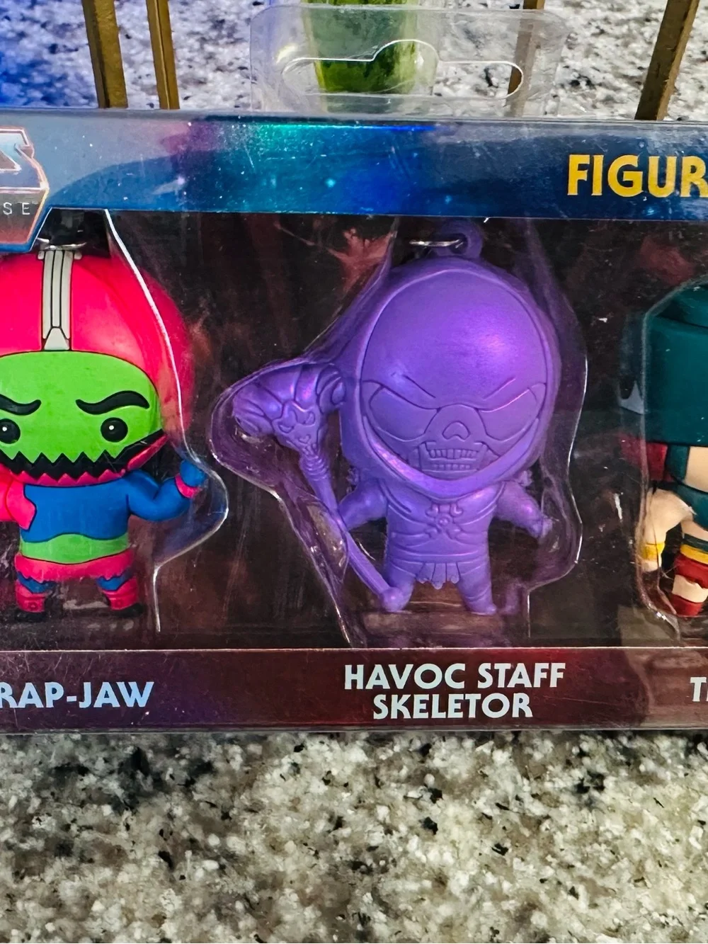 Master Of The Universe Bag Clip 3-Pack ,Trap-Jaw,Havoc Staff Skeletor,Trip-Klops